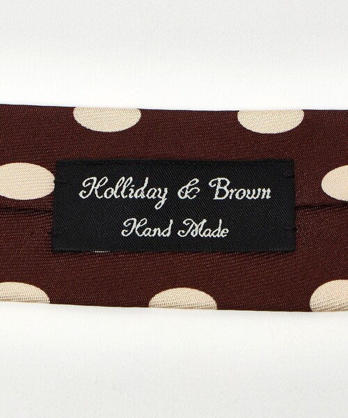 Holliday & Brown ネクタイ 「HOLLIDAY＆BROWN」ドットプリント