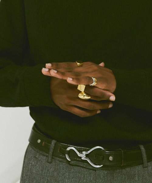 soerte 指輪 リング Minimal signet ring （square）/ミニマル