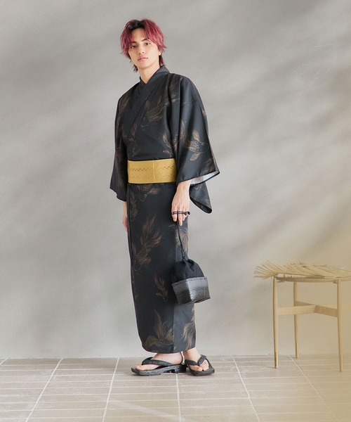 sugar nine 浴衣 浴衣3点セット（浴衣・帯・下駄） メンズ : ZOZOTOWN