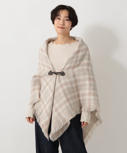 Afternoon Tea（アフタヌーンティー） ポンチョ タータンチェック柄
