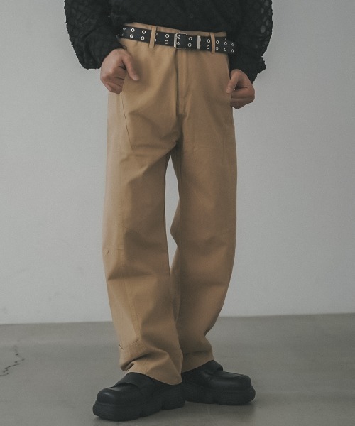 Shoowtime（ショウタイム） チノパン Curved silhouette wide chino