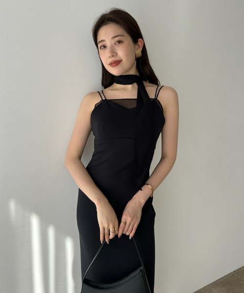 anuans（アニュアンス） ワンピース シアーレイヤーキャミワンピース