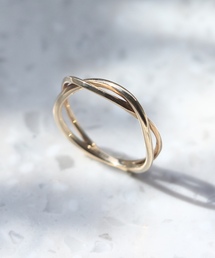 JUPITER 指輪 リング 「K10」ダブルラインピンキーリング/金属