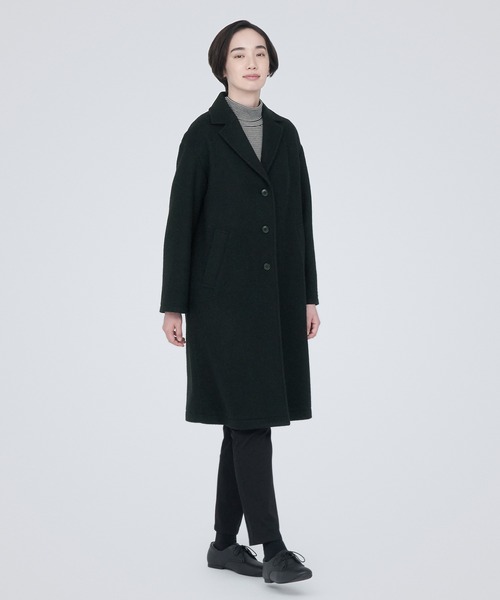 無印良品（MUJI） コート チェスターコート 再生ウール混チェスター