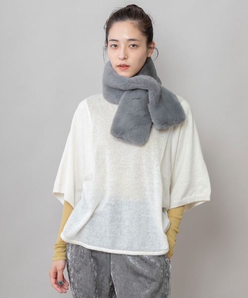 Munich（ミューニック） マフラー ストール フェイクファーショート