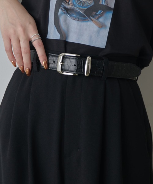 Lui's（ルイス） ベルト オリジナルバックルレザーベルト レディース