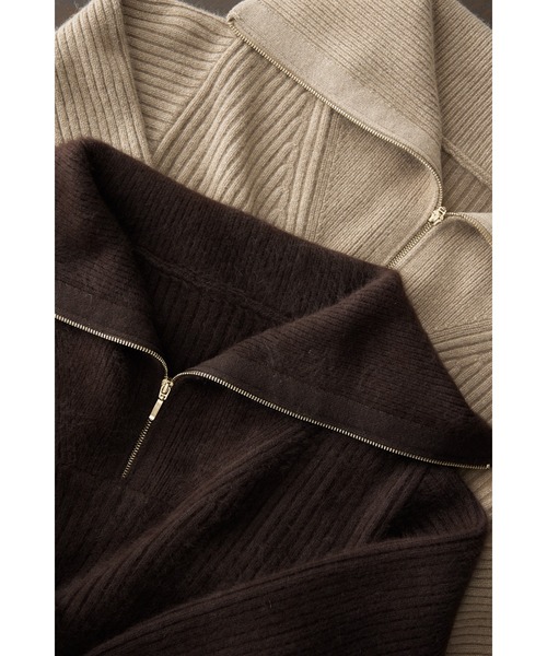 Her lip to ワンピース Half Zip Knit Mini Dress : ZOZOTOWN Yahoo!店