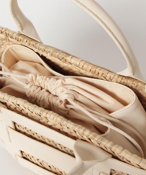 BAYFLOW（ベイフロー） かごバッグ カゴバッグ PUコンビカゴバッグ