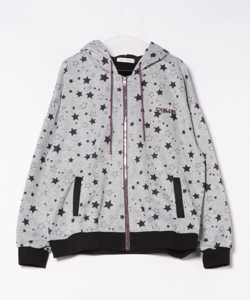 HALEY PESCA パーカー HALEY PESCA/Y2K星柄パーカー レディース