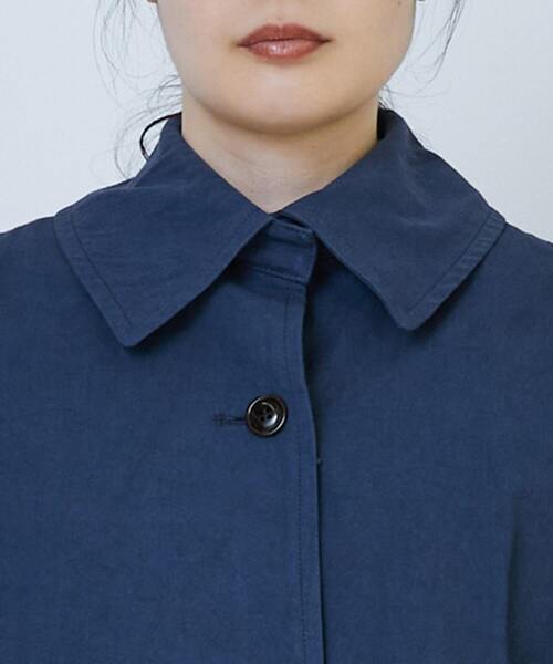 LOISIR ステンカラーコート コート グランジコットンポプリンステン