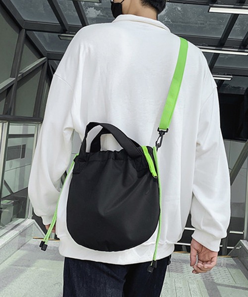 BENDER TOKYO ショルダーバッグ バッグ 「UNISEX」巾着バッグ 2way