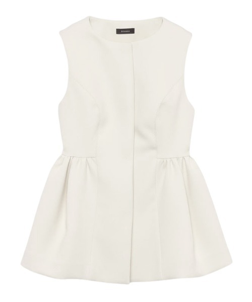 anuans（アニュアンス） ブラウス シャツ ペプラムフォルムトップス