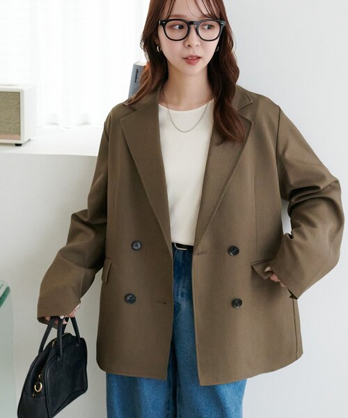 Discoat（ディスコート） ジャケット テーラードジャケット Wブレスト