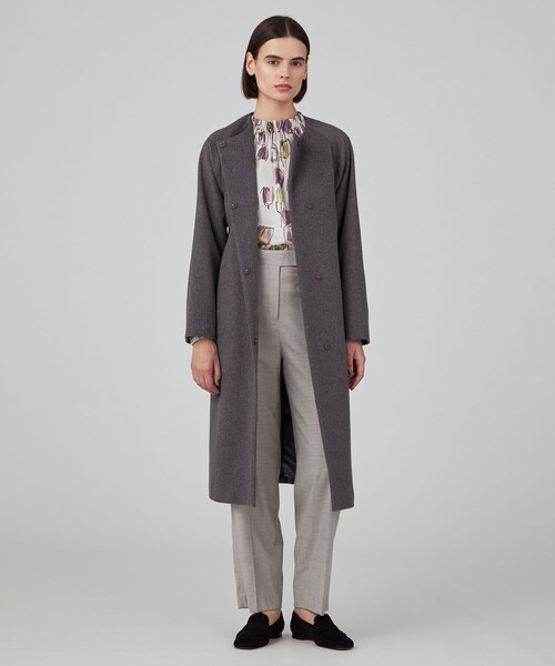 TOMORROWLAND collection ノーカラーコート コート ピュアカシミヤ