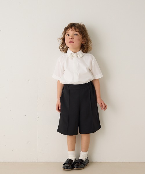 riziere（リジェール） 蝶ネクタイ リネン混ストライプ柄蝶ネクタイ