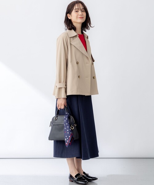 組曲（KUMIKYOKU） トレンチコート コート コットンライクツイル