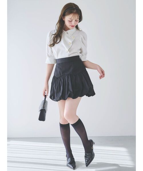 dazzlin（ダズリン） ブラウス シャツ マルチボタンデザインブラウス