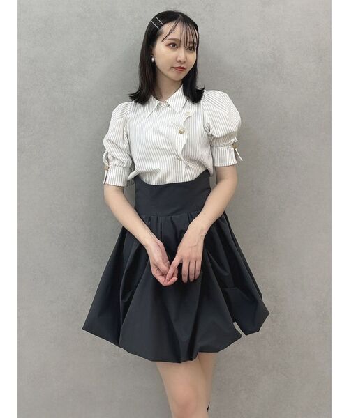 dazzlin（ダズリン） ブラウス シャツ マルチボタンデザインブラウス