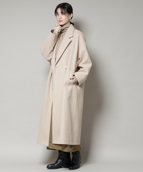 NANO universe（ナノ・ユニバース） コート チェスターコート メルトン