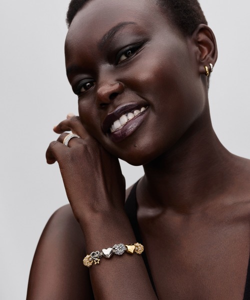 PANDORA（パンドラ） チャーム スパークリング ハート ゴールド