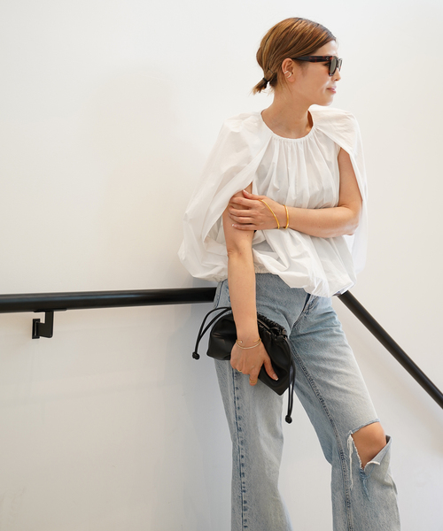 CELERI ブラウス シャツ 「CELERI/セルリ」Cocoon ブラウス レディース