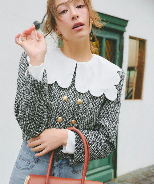 KOBE LETTUCE（神戸レタス） ジャケット ノーカラージャケット ダブル