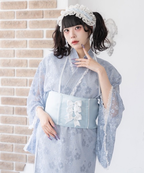 DearMyLove 浴衣 総レースセットアップ浴衣 レディース : ZOZOTOWN