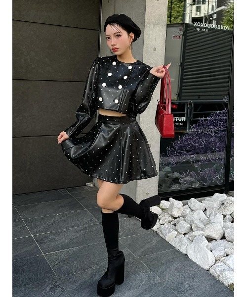 Darich（ダーリッチ） ジャケット テーラードジャケット ドットレザー