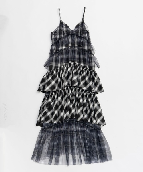 MAISON SPECIAL（メゾンスペシャル） ワンピース Plaid Tiered Dress