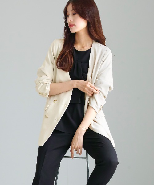 Emilyan（エミリアン） ジャケット ノーカラージャケット レディース