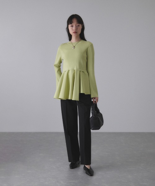 ADAM ET ROPE'（アダムエロペ） tシャツ 「サステナブル」ペプラム