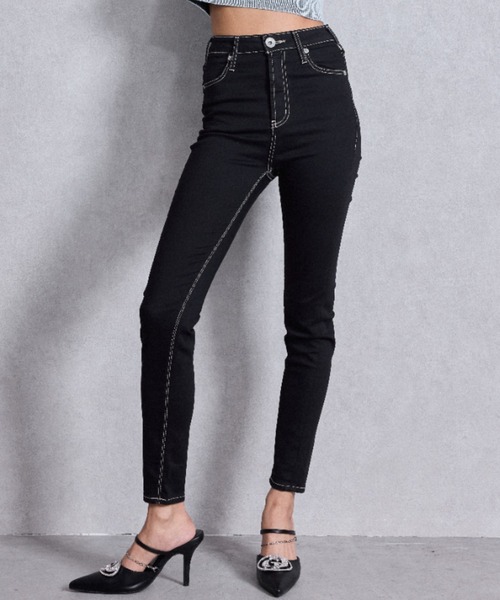 GYDA（ジェイダ） ジーンズ デニム デニムパンツ ハイウエストワン