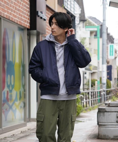 NAVY ma1 ma-1 リバーシブルMA-1ミリタリーブルゾン メンズ レディース