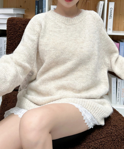 ニット セーター 「Good Riddance」モヘアタッチ プルオーバー