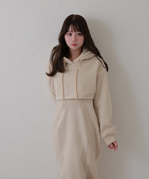 M DOLLY ワンピース hoodie celestina sweat onepiece / フーディー