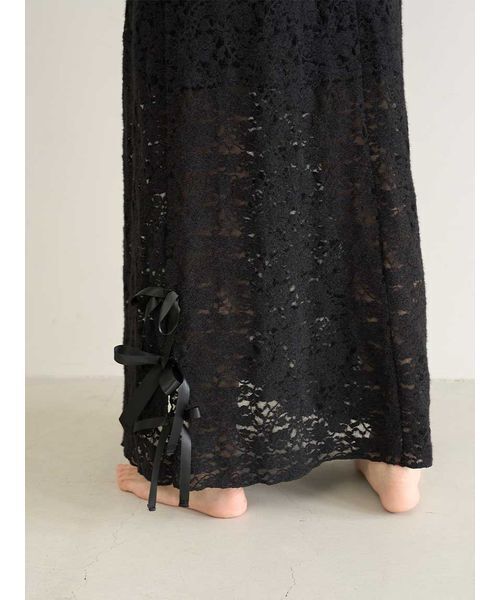 SNIDEL HOME パジャマ ルームウェア 「Halloween」レースリボンキャミ