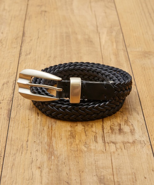 SLOW ベルト スロウ / Herbie-mesh belt フルベジタブルタンニンレザー