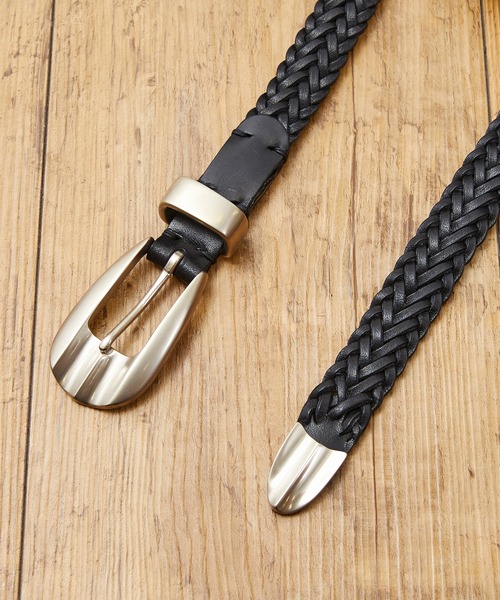 SLOW ベルト スロウ / Herbie-mesh belt フルベジタブルタンニンレザー