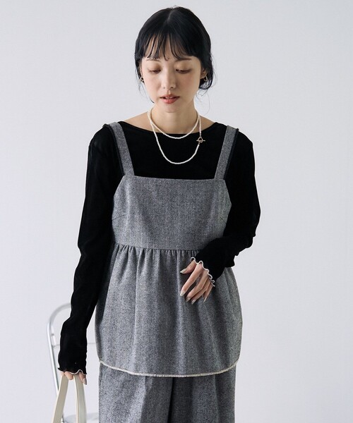 FREAK'S STORE（フリークスストア） キャミソール ツイードビスチェ