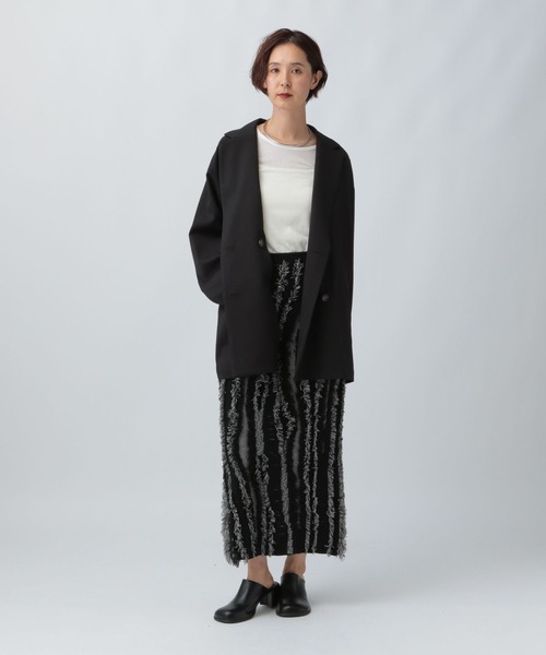 LEPSIM（レプシィム） スカート 7ゲージフリンジニットスカート 581686