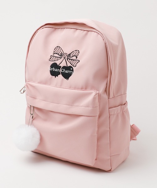 URBAN CHERRY（アーバンチェリー） リュック ポンポン付きチェリーロゴ