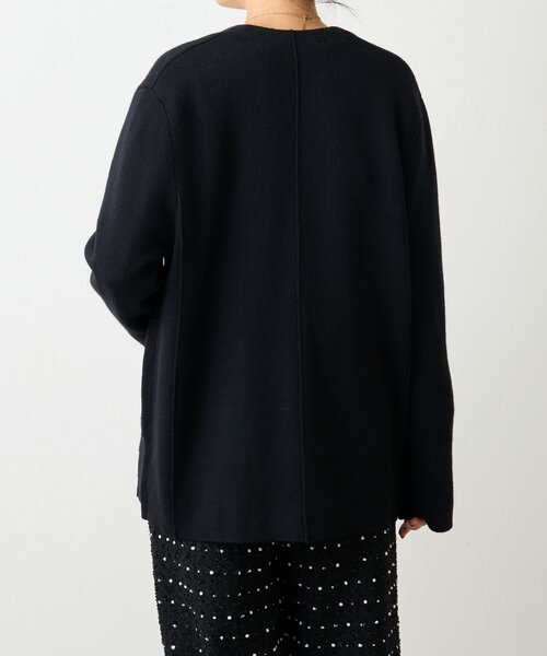 BEARDSLEY（ビアズリー） ノーカラーコート コート ウールスムース