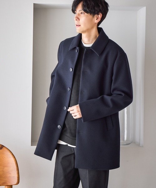 GLOBAL WORK（グローバルワーク） ステンカラーコート コート ウーリー