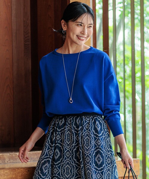 23区（ニジュウサンク） ニット セーター 「洗える」ウールコットン