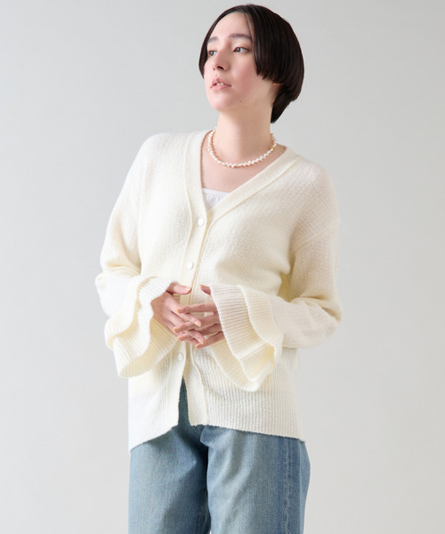 martinique（マルティニーク） カーディガン ウールブークレー