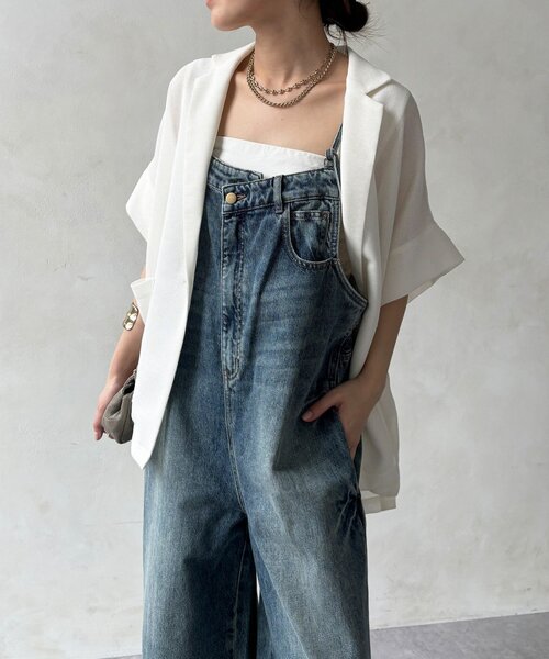 DouDou（ドゥドゥ） オールインワン 「WEB限定」 デニムオールインワン