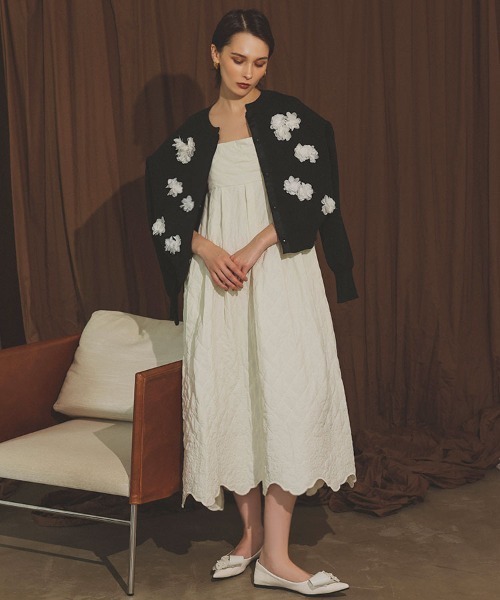 DONOBAN（ドノバン） ワンピース フラワーキルティングワンピース