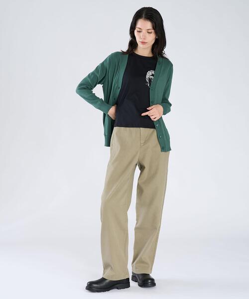 agnes b.（アニエスベー） カーディガン ”b.”ロゴ刺繍 コットン V