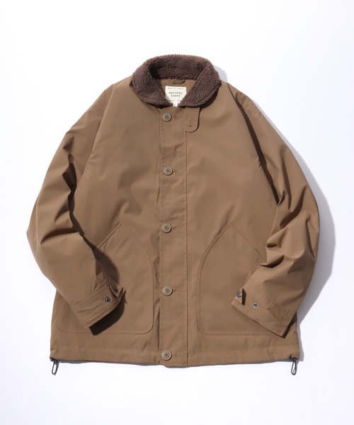 カバーオール N-1 撥水・防風・ストレッチ 襟ボアデッキジャケット