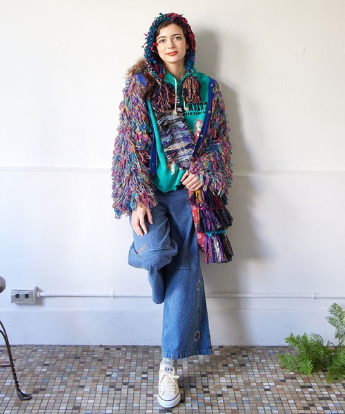 チャイハネ（CAYHANE） カーディガン 「チャイハネ」カラフルループ